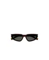 Saint Laurent Nova Tortoiseshell Sunglasses In Black