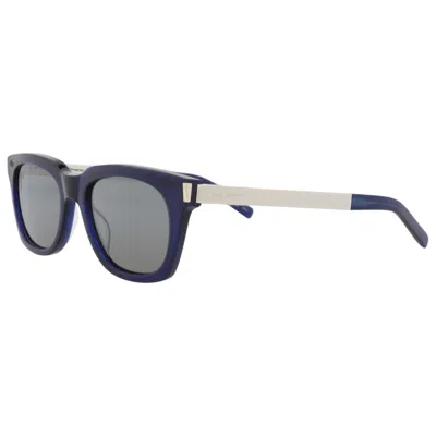 Saint Laurent Novelty Unisex Sunglasses In Blue