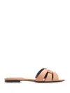 Saint Laurent Nu Pieds Tribute 05 Leather Sandals Beige In Neutral