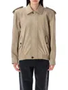 Saint Laurent Nubuck Bomber Jacket