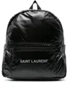 Saint Laurent Nuxx Nylon Backpack In Black