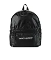 Saint Laurent Nuxx Ripstop Logo-print Backpack In Black