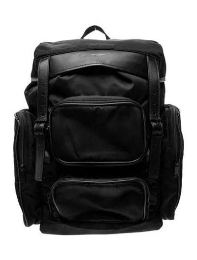 Pre-owned Saint Laurent Nylon Backpack 2024 In Black
