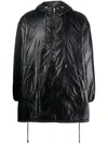 Saint Laurent Cassandre Anorak Oversized Hooded Coat