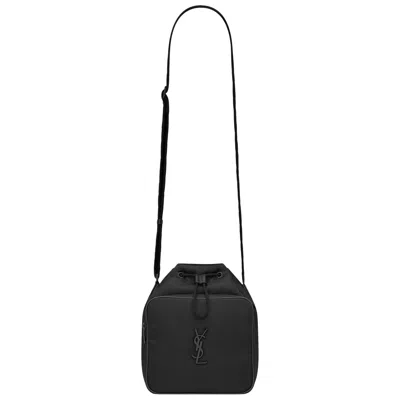 Pre-owned Saint Laurent Nylon Bucket Bag 'black'