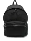 Saint Laurent Paris Men Leather Details City Backpack