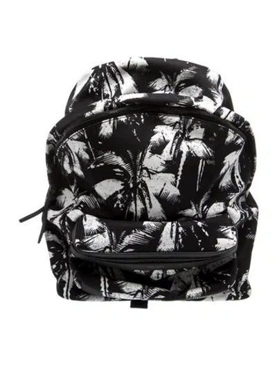 Pre-owned Saint Laurent Nylon City Backpack In Black
