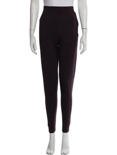 Pre-owned Saint Laurent Nylon Cutout Accent Sweatpants W/ Tags In Purple