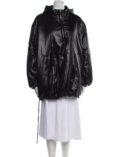 Pre-owned Saint Laurent Nylon Parka W/ Tags In Black