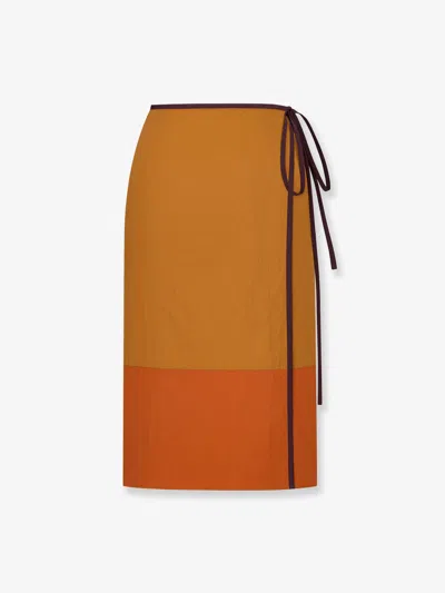 Saint Laurent Concise And Versatile Midi Skirt In Multi
