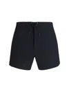 Saint Laurent Logoed Swimshorts In Black