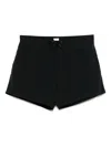 Saint Laurent Logoed Swimshorts In Black