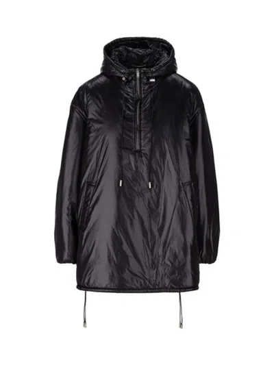Saint Laurent Nylon Windbreaker-jacket In Black