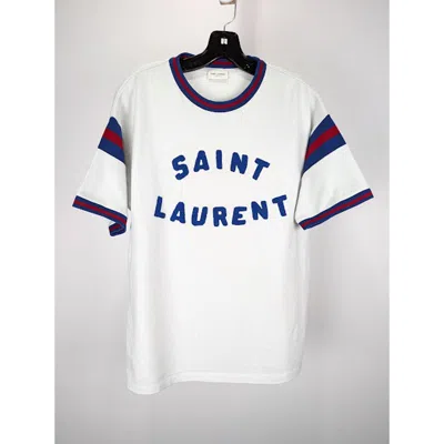 Pre-owned Saint Laurent O1rshd1 Patch Jersey Sport Vintage T-shirt In Multi