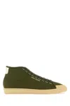 Saint Laurent Olive Green Nylon Court Classic Sl/39 Sneakers In Green