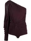 Saint Laurent Asymmetrischer Body In Purple