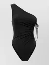 Saint Laurent Gathered One-shoulder Swimsuit