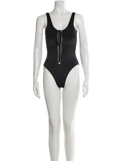 Pre-owned Saint Laurent One-piece In Black