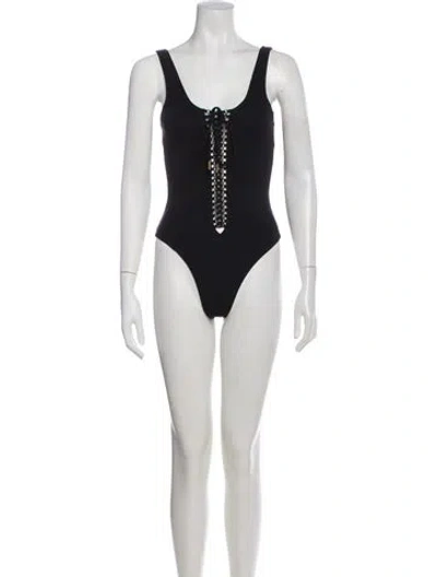 Pre-owned Saint Laurent One-piece In Black