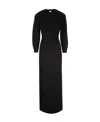 Saint Laurent Open-back Maxi Dress In Black