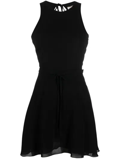 Saint Laurent Open-back Sleeveless Dress In Black