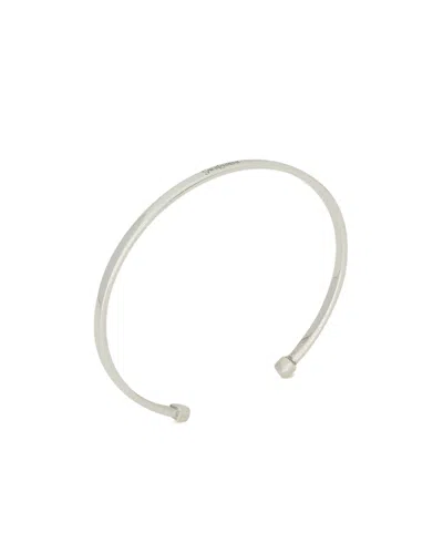 Saint Laurent Open Bracelet In Silver