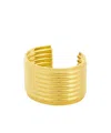 Saint Laurent Cuff Bracelet In Yellow