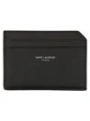 Saint Laurent Open Card Holder In Black