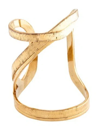 Pre-owned Saint Laurent Open Cuff Bracelet, 7.75" In Multicolor