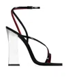 SAINT LAURENT ZORA SANDALS IN PATENT LEATHER