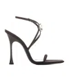 Saint Laurent Open-toed High-heeled Sandals In Black