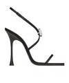 Saint Laurent Open-toed High-heeled Sandals In Black