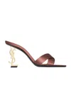 Saint Laurent Open-toed High-heeled Sandals In Multicolor
