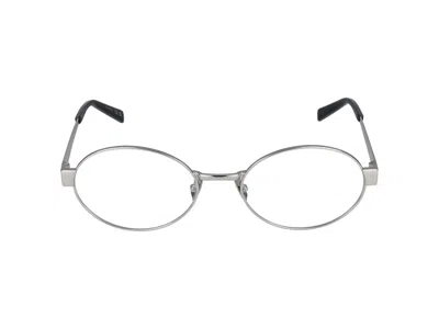 Saint Laurent Optical In 001 Silver Silver Transparent