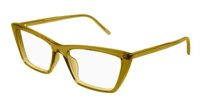 Saint Laurent Optical In Yellow