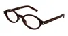 Saint Laurent Sl 751 Jeanne Opt-002 Havana-havana-transparent In Black