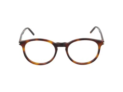 Saint Laurent Eyeglasses In Havana Havana Transparent