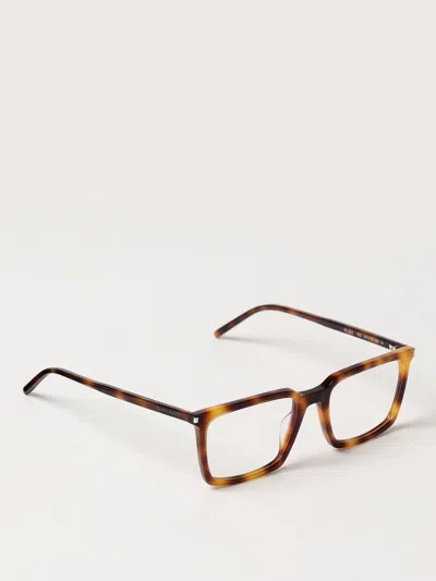 Saint Laurent Optical Frames Men  In Brown