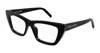 Saint Laurent Sl 276 Mica Opt003-black-black-transparent In Black