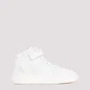 Saint Laurent Lax Sneakers In Washed-out Effect Leather In White