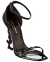 Saint Laurent Opyum Ysl Logo-heel Sandals With Black Hardware In Black