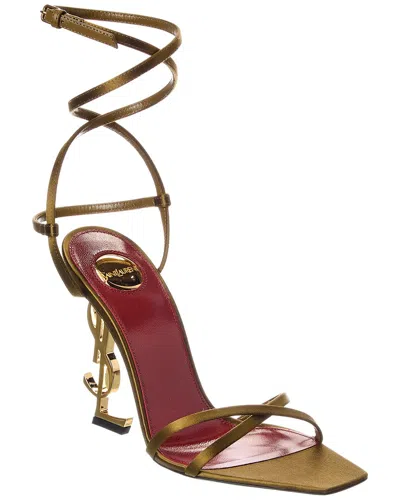 Saint Laurent Opyum 110 Satin Sandal In Multi