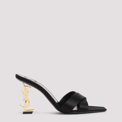 Saint Laurent Opyum 85 Mules In Black