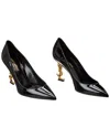 Saint Laurent 110mm Opyum Patent Ysl-heel Pumps In Black