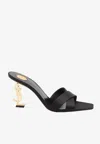 Saint Laurent Opyum 85 Mules In Satin Crepe In Black