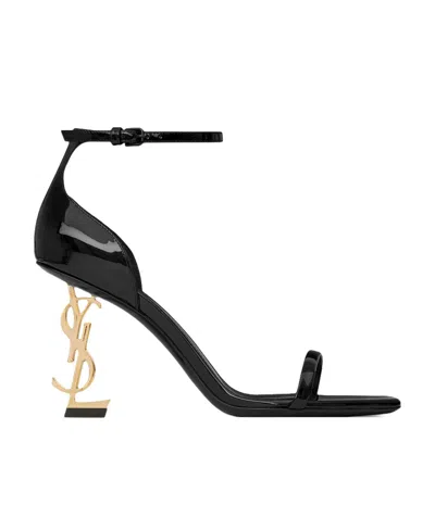 SAINT LAURENT SAINT LAURENT OPYUM LOGO PLAQUE SANDALS