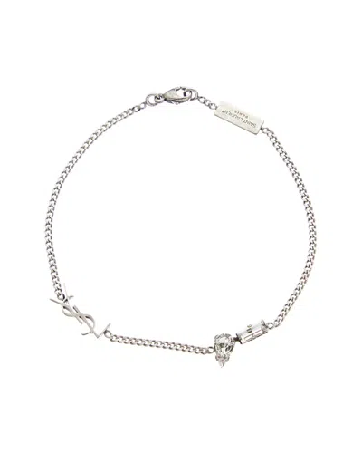 Saint Laurent Opyum Charm Bracelet In Silver