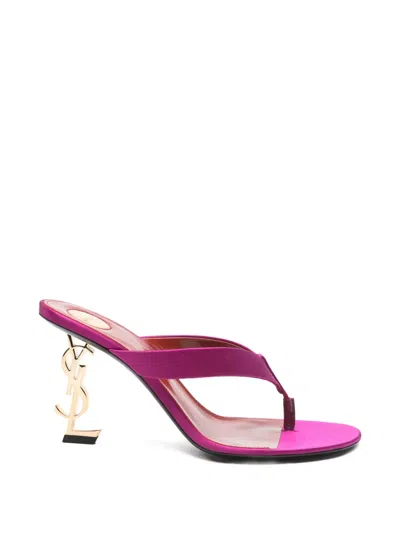 Saint Laurent Opyum Heeled Sandals In Purple