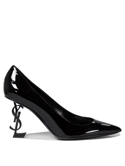 Saint Laurent Opyum 110mm Cassandre-logo Pumps In Black