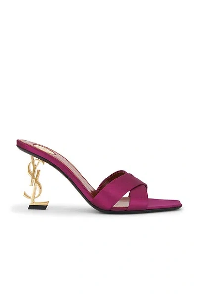 Saint Laurent Opyum Mule Sandal In Purple